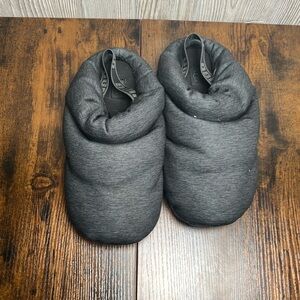 WOMENS SIZE 8 BLACK UGG SPACESLIDER JERSEY COZY COMFY SLIPPERS
